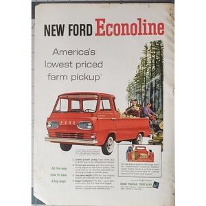 New Ford Econoline Pickup Advertisement 1961